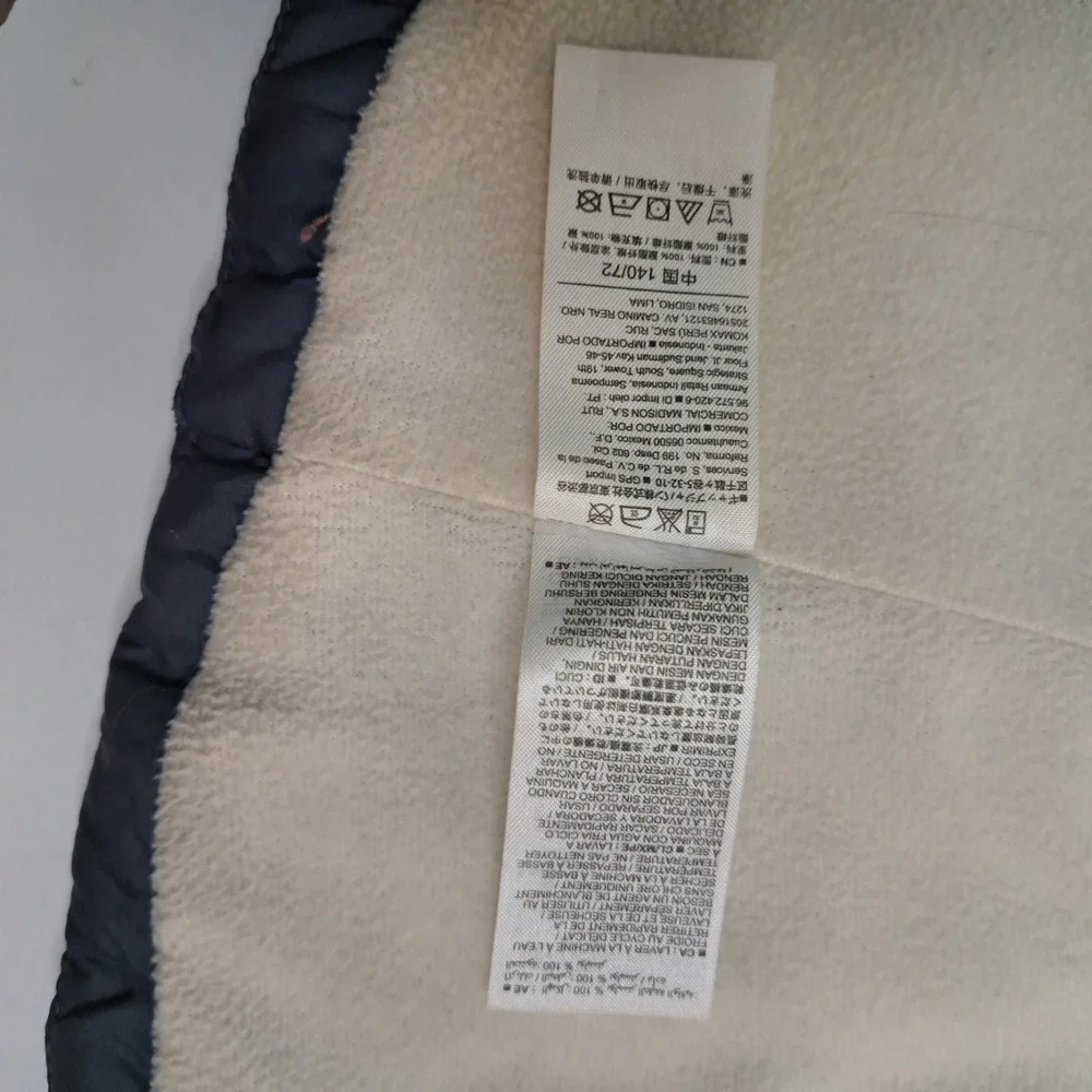 Old Navy Puffer Vest‎ Frost Free Fleece Lined Girls L 10-12 Blue Outdoors Cozy